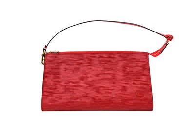 Lot 319 - Louis Vuitton Castilian Red Epi Pochette Accessoires