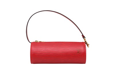 Lot 302 - Louis Vuitton Castilian Red Epi Mini Papillion Pochette