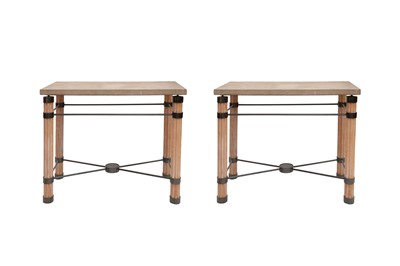 Lot 324 - UNKNOWN (EUROPE); A PAIR OF CONSOLE TABLES