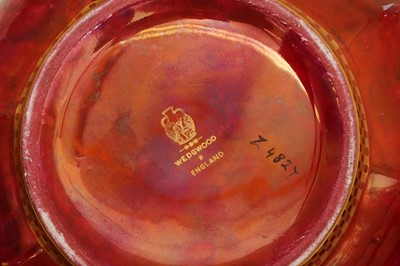 Lot 4 - A WEDGWOOD BUTTERFLY LUSTRE OCTAGONAL BOWL