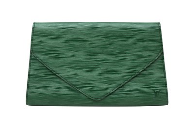 Lot 317 - Louis Vuitton Borneo Green Epi Art Deco Clutch MM
