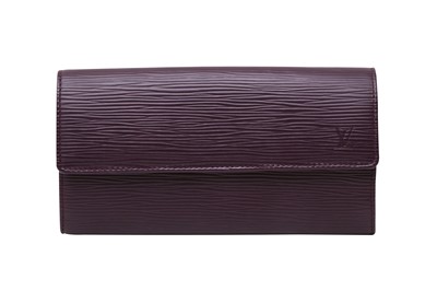 Lot 297 - Louis Vuitton Plum Epi Sarah Long Wallet