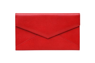 Lot 418 - Smythson Red Envelope Pouch