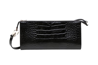 Lot 411 - Salvatore Ferragamo Black Gancini Pochette