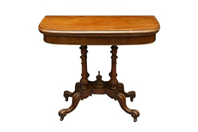Lot 560 - A VICTORIAN CARD TABLE