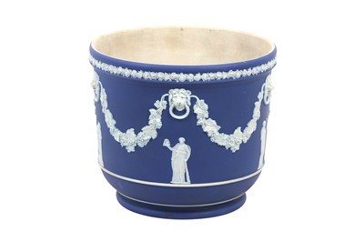 Lot 118 - A WEDGWOOD JASPERWARE JARDINIERE