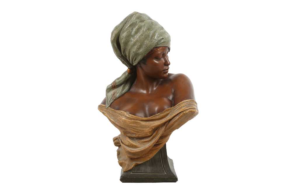 Lot 10 - AUGUSTE MAURICE LEVEQUE (BELGIAN 1864 - 1921) FOR GOLDSCHEIDER