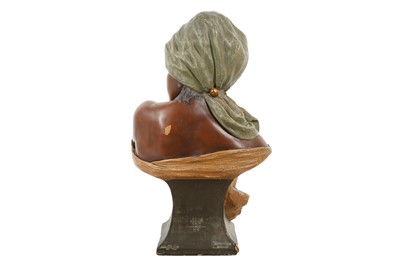 Lot 10 - AUGUSTE MAURICE LEVEQUE (BELGIAN 1864 - 1921) FOR GOLDSCHEIDER