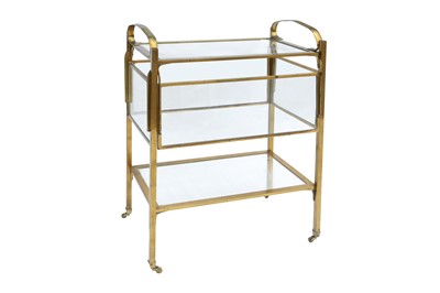 Lot 338 - UNKNOWN (EUROPE); A THREE-TIERED DRINKS TROLLEY