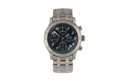 Lot 18 - A GENTS DU BOIS & FILS CHRONOGRAPH WRISTWATCH
