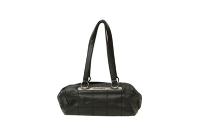 Lot 85 - Chanel Black Square Stitch Bowler Bag