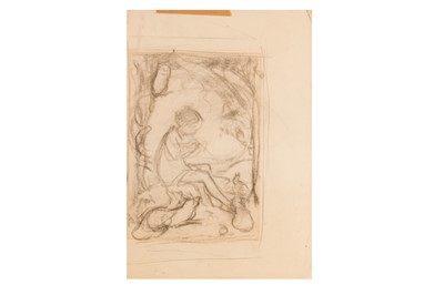 Lot 189 - Tarrant. Little Girl in the Woods, original preliminary drawing.
