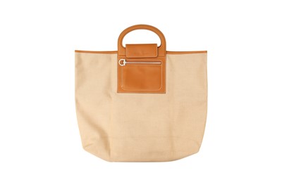 Lot 412 - Salvatore Ferragamo Beige Gancini Folding Tote