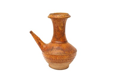 Lot 653 - A CHINESE AMBER-GLAZED KENDI