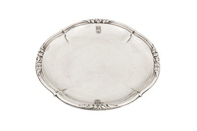 Lot 212 - A late 19th / early 20th century French 950 standard silver dish, Paris circa 1900 by Gustav Keller