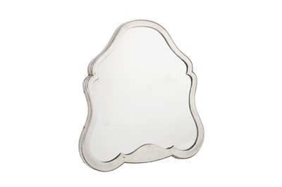Lot 48 - A late 19th / early 20th century Austrian 800 standard dressing table mirror, Vienna circa 1900 by Karl Würbel and Vinchez Czokally (est. 1896) retailed by V Mayers and Son