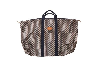 Lot 184 - Goyard Navy Goyardine Weekend Travel Bag