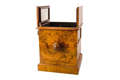 Lot 12 - A Victorian Burr Walnut Tabletop Stereoscope Viewer