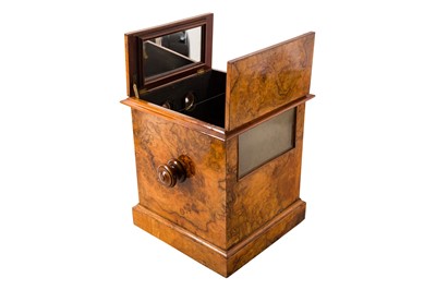 Lot 12 - A Victorian Burr Walnut Tabletop Stereoscope Viewer