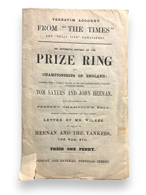 Lot 256 - An authentic history of the prize ring and championships of England