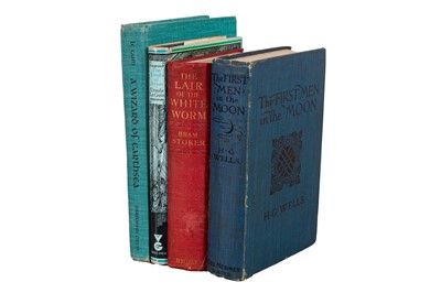Lot 151 - Wells. First Men in the Moon, 1901; Stoker. Lair of the White Worn, 1911 and others