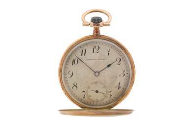 Lot 62 - AN AMERICAN 14K GOLD OPEN-FACE POCKET WATCH