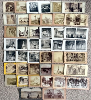 Lot 122 - End Lot of Over 40 Word-Wide Stereo View Cards.