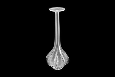 Lot 96 - A LALIQUE SOLIFLORE BUD VASE