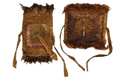 Lot 31 - A PAIR OF BEADWORK FERTILITY PANELS