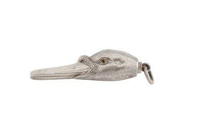 Lot 58 - A Victorian unmarked silver novelty propelling pencil, circa 1880 by Sampson Mordan and Co