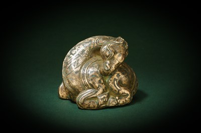 Lot 137 - A CHINESE BRASS 'HORSE' FIGURE