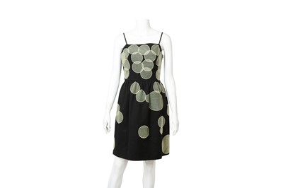 Lot 359 - Moschino Black Applique Sleeveless Dress - Size 10