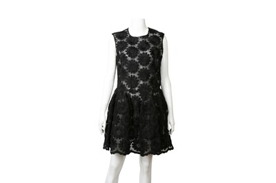 Lot 416 - Simone Rocha Black Embroidered Sleeveless Dress - Size 10