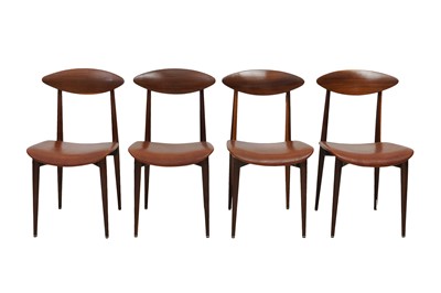 Lot 100 - A SET OF FOUR ITALIAN MID CENTURY DINING CHAIRS