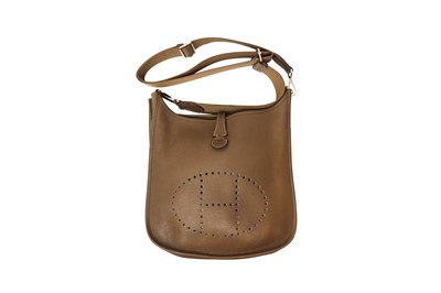 Lot 247 - Hermes Etoupe Clemence Evelyne GM