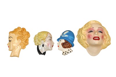 Lot 165 - A GROUP OF WALL HANGING MASKS