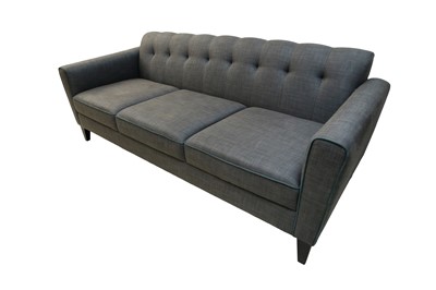 Lot 383 - A CONTEMPORARY THREE SEATER SOFA