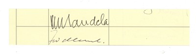 Lot 334 - Mandela (Nelson) ) & Frederik Willem de Klerk