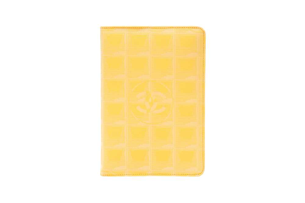 Lot 3 - Chanel Yellow CC Travel Line Agenda Cover