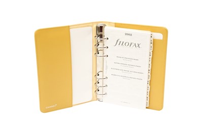 Lot 3 - Chanel Yellow CC Travel Line Agenda Cover