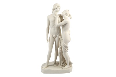 Lot 136 - A LIMITED EDITION PARIANWARE PORCELAIN GROUP AFTER THE ANTIQUE, LATE 20TH CENTURY