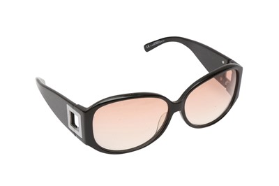 Lot 460 - Yves Saint Laurent Black Oval Sunglasses