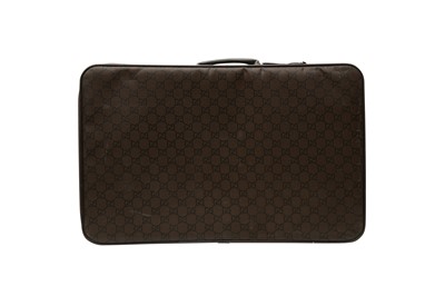 Lot 212 - Gucci Brown GG Monogram Suitcase