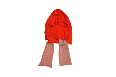 Lot 419 - Stella McCartney Kids Orange Hooded Scarf - Size M