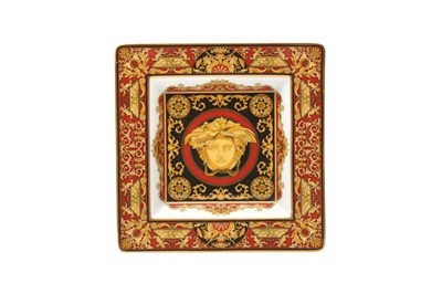 Lot 444 - Versace Rosenthal Medusa Red Valet Tray