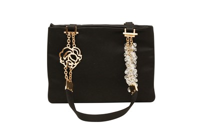 Lot 450 - Versace Black Embellished Small Shoulder Bag
