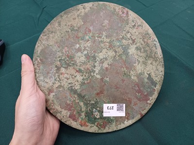 Lot 486 - A CHINESE BRONZE 'IMMORTALS' MIRROR
