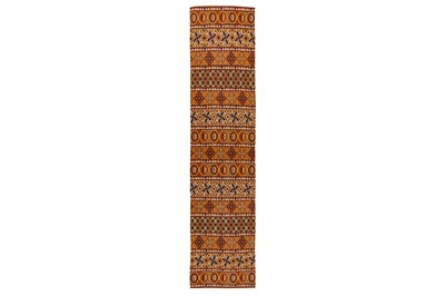 Lot 438 - A FINE SCANDINAVIAN FLAT WEAVE RUNNER, SWEDEN