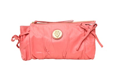 Lot 193 - Gucci Pink Crest Oversized Clutch