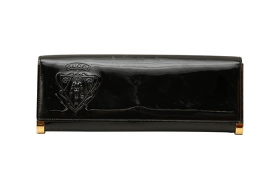 Lot 190 - Gucci Black Crest Clutch Bag